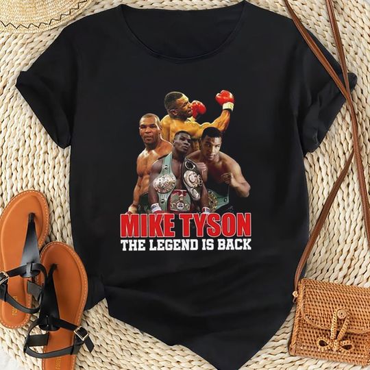 Iron Mike Tyson The Legend Is Back Shirt, Mike Tyson Shirt, Mike Tyson vs Jake Paul Shirt, Boxing Graphic Tee, Mike Tyson 2024 Game Shirt