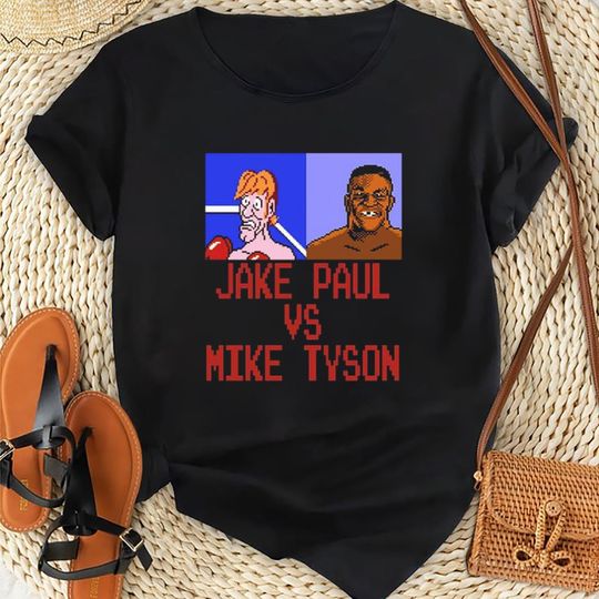 Jake Paul vs Mike Tyson Boxing Game Shirt, Boxing Match Tee, Mike Tyson Fan Gift, Jake Paul Shirt, Iron Mike Tyson Graphic Shirt, Sport Tee