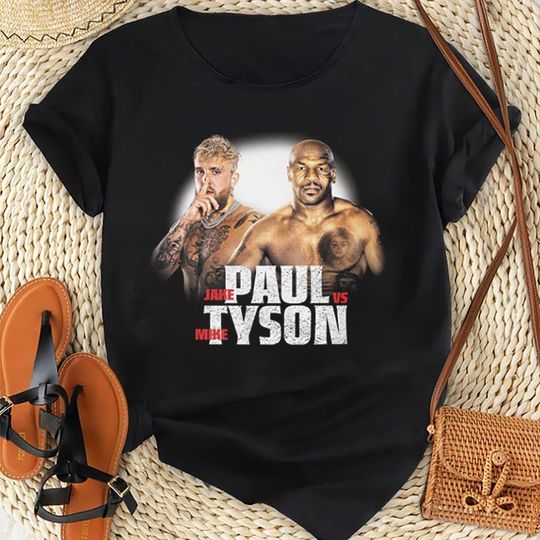 Jake Paul vs Mike Tyson 2024 Game Shirt, Boxing Match Tee, Mike Tyson Fan Gift, Jake Paul Shirt, Iron Mike Tyson Graphic Shirt, Boxing Tee
