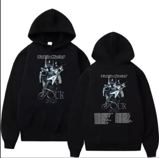 German Rock Band Tokio Hotel The Tour 2025 Hoodie