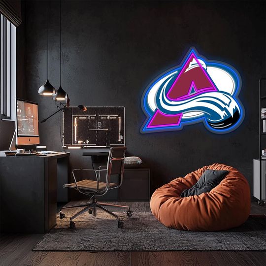 Colorado Avalanche UV Printed Plexi Neon Signs, Basketball Lovers Gift,  Gift For Him