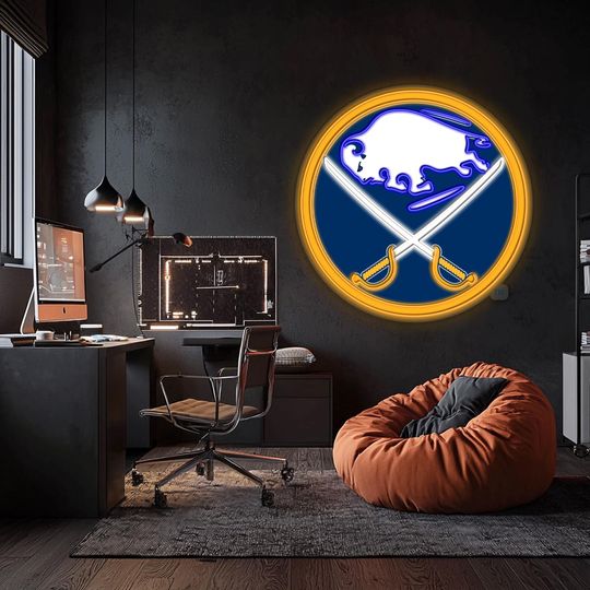 Buffalo Sabres UV Printed Plexi Neon Signs, Basketball Lovers Gift,  Gift For Him