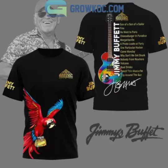 Jimmy Buffett Margaritaville Hall Of Fame Introduction 3D T-Shirt