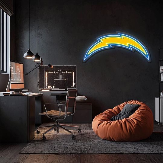 Los Angeles Charger UV Printed Plexi Neon Signs, Basketball Lovers Gift,  Gift For Him