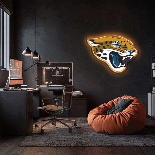Jacksonville Jaguars UV Printed Plexi Neon Signs, Basketball Lovers Gift,  Gift For Him