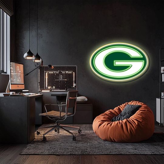 Green Bay Packers UV Printed Plexi Neon Signs, Basketball Lovers Gift,  Gift For Him