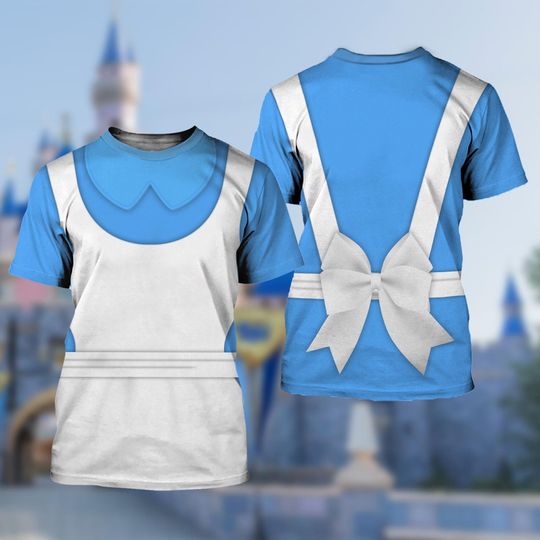 Alice in Wonderland Costume 3D T-Shirt