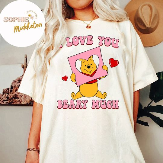 Discover Disney Winnie The Pooh Valentine's Day Shirt, Disney Winnie The Pooh Valentine's Day Shirt