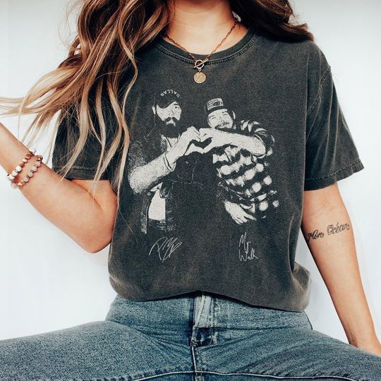 Post Malone Wallen Vintage 90s Shirt, I Had Some Help Country Western Music Y2k Bootleg Graphic Tee, Gift For Fan