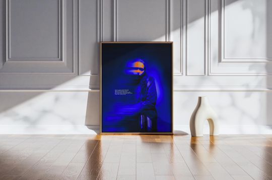 Poster Print, Rollable Art, Music Lyrics Print, Home Office Decor, Gift for Fans, Typography Wall Art, Post Malone