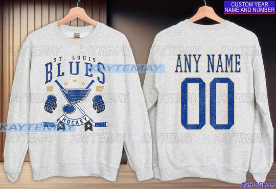 St. Louis Blues Sweatshirt | Nikita Alexandrov shirt | St. Louis Hockey Fan shirt | Blues Hockey Sweatshirt |Jordan Binnington shirt