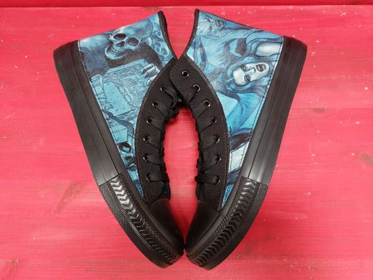 Halloween Graveyard high top sneakers