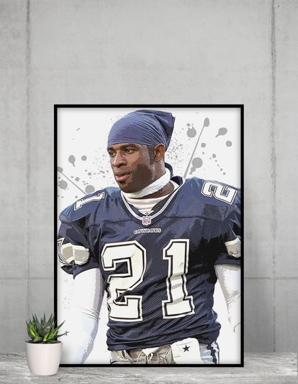 Deion Sanders Poster,  Wall Art Decor, Best Home Decor Gift