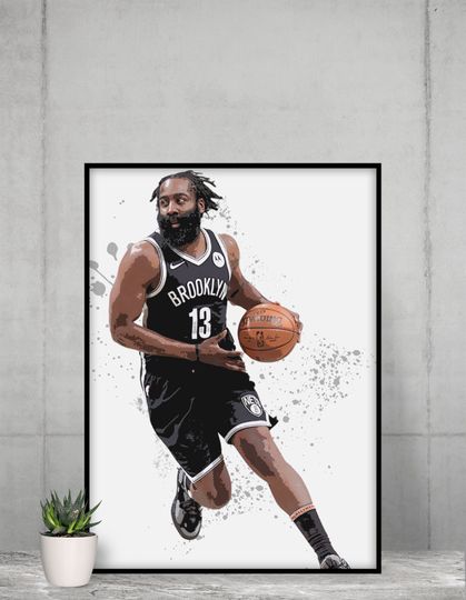 James Harden Poster,  Wall Art Decor, Best Home Decor Gift