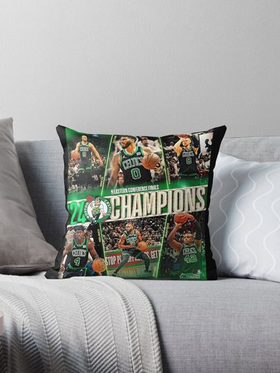 Discover Eastern Conference Finals Basketball  Throw Pillow