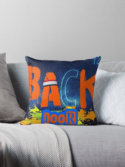 “BACK DOOR CHEMISTRY” design Basketball  Throw Pillow