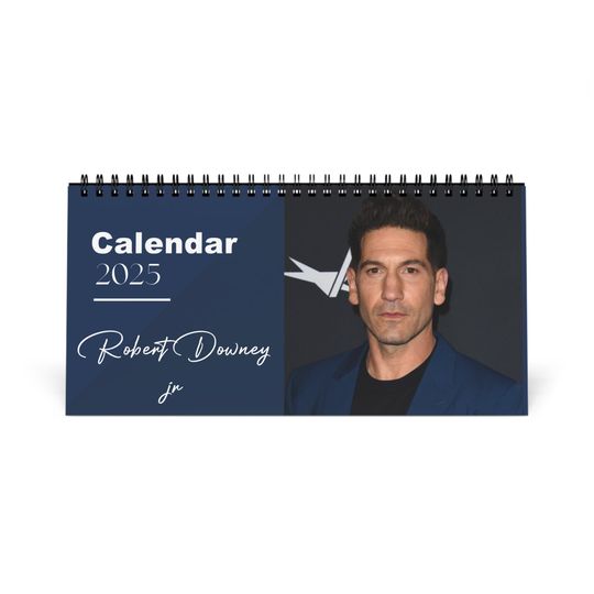 Jon Bernthal 2025 Desk Calendar | Punisher Actor Planner | TV & Movie Star Gift | Frank Castle Calendar | Home Office Decor