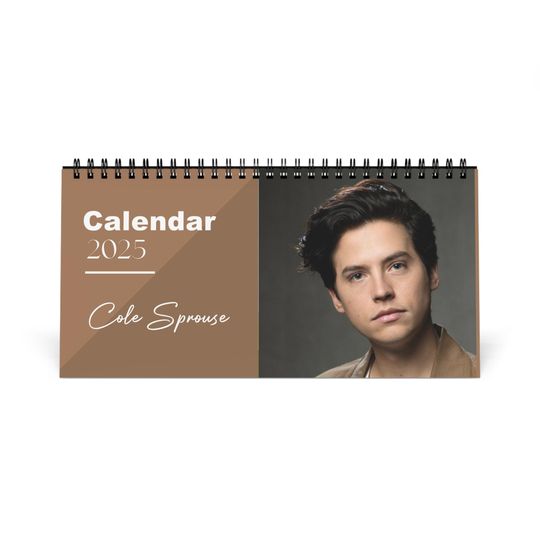 Cole Sprouse 2025 Desk Calendar | Riverdale Actor Planner | Hollywood Star Gift | Jughead Jones Calendar | TV & Movie Decor