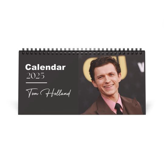 Tom Holland 2025 Desk Calendar | Spider-Man Monthly Planner | Marvel Actor Gift | Tom Holland Calendar | Office Decor