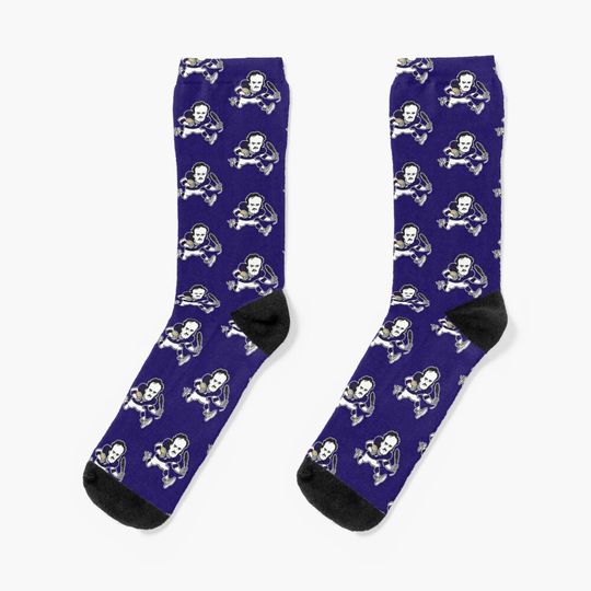 Baltimore Ravens Edgar Allan Poe football Socks
