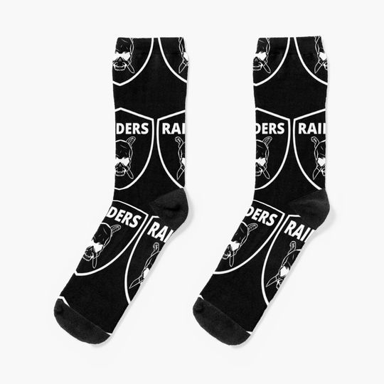 Raiders Shield Skull and Swords - Football / football / Pirate Theme Socks