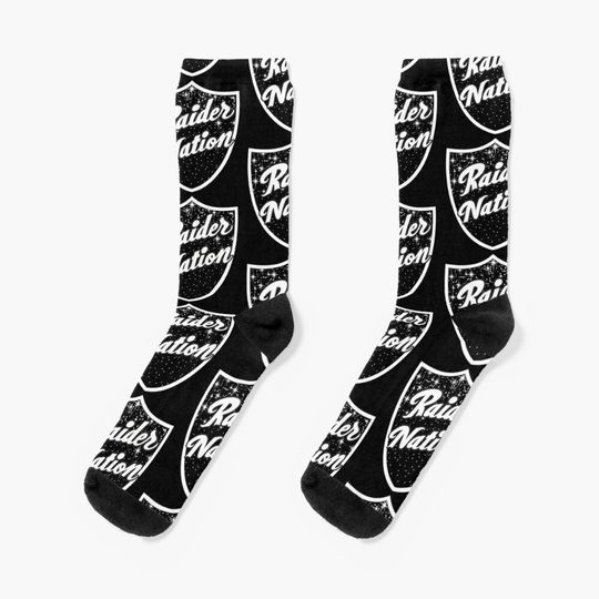 Raider Nation Shield Stars 2 Socks