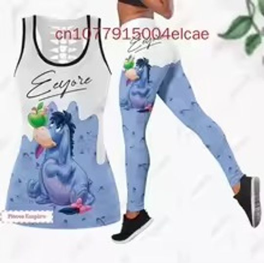 Disney Eeyore Hollow Tanktop Legging Sets | Women's Day Gift