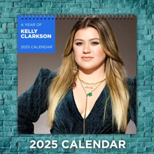 Discover Kelly Clarkson 2025 Music Stars Calendar, 12-Month Singer Wall Calendar