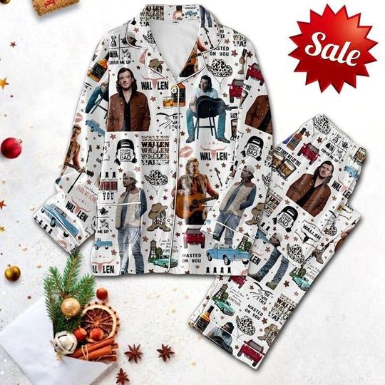 Wallen Western Pajamas Set, Country Band Pajamas, Western Pajamas, You Proof, Concert Pajamas Set, Last Night, Country Music Thick Pajamas