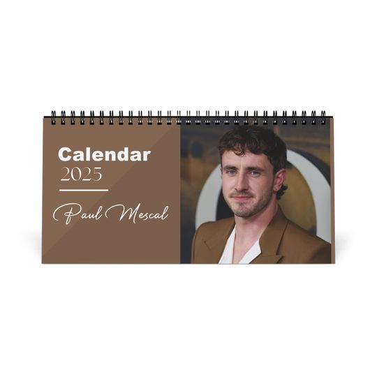 Desktop CalendarPaul Mescal 2025 Desk Calendar | Normal People The Lost Daughter Star | Paul Mescal Gift | Actor Calendar | TV Film Decor