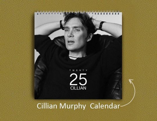 Cillian Murphy Calendar 2025 | Cillian Murphy  2025 Wall Calendar, Celebrity Wall Calendar 2025, Best Gift For Cillian Murphy Fan