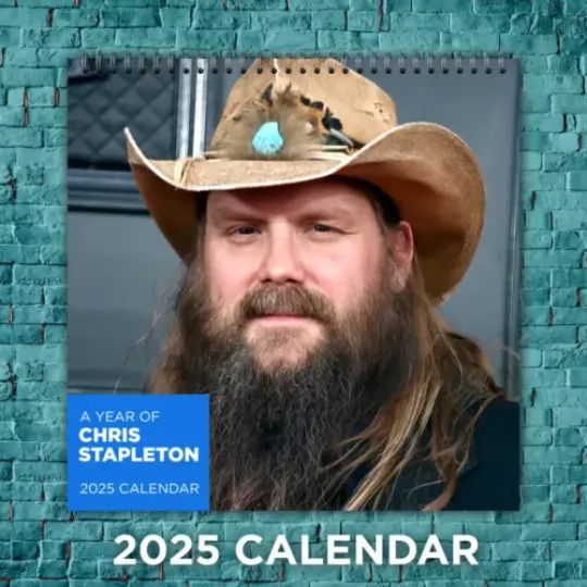 Chris Stapleton Calendar 2025, Chris Stapleton Celebrity 2025 Wall Calendar