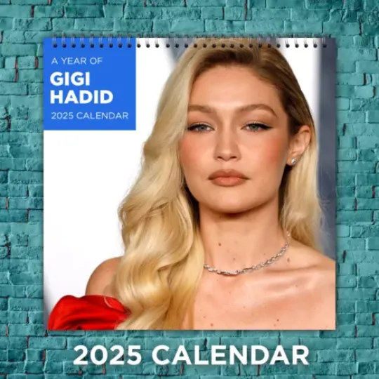 Gigi Hadid Supermodel Calendar 2025, 12-Month Model Wall Calendar