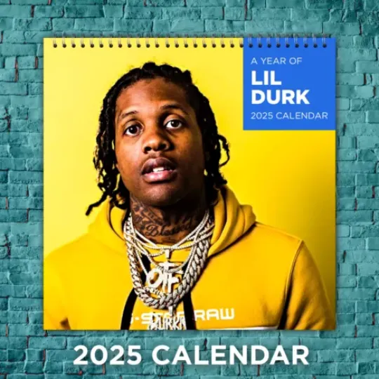 Lil Durk 2025 Rap Icons Calendar, 12-Month Artist Wall Calendar