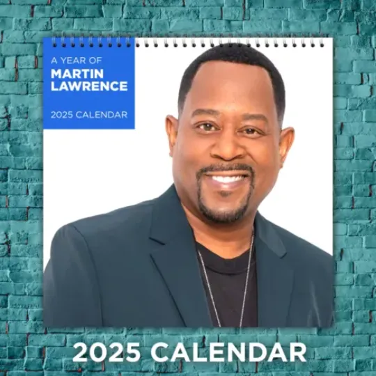 Martin Lawrence 2025 Comedy Stars Calendar, 12-Month Actor Wall Calendar