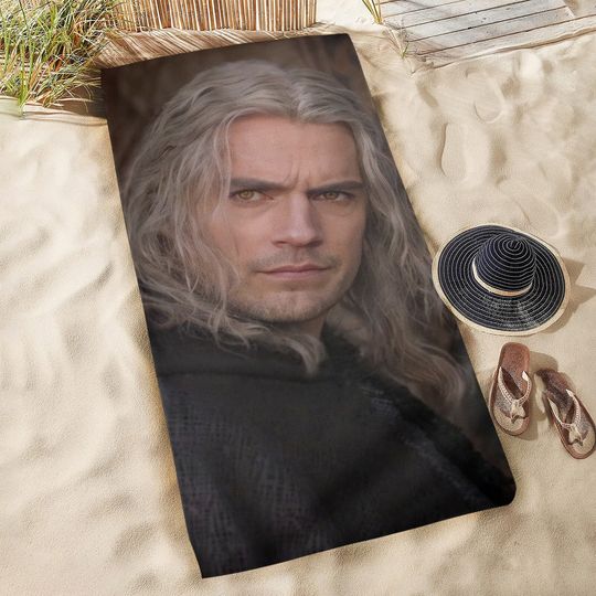 Henry Cavill Beach Towel Super Hero Camping Summer Birthday Gifts Mothers Fathers Day