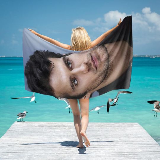 Henry Cavill Beach Towel Super Hero Camping Summer Birthday Gifts Mothers Fathers Day