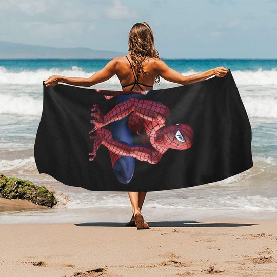 Spiderman Beach Towel Avengers Super Hero Travelling Camping Summer Birthday Gifts Mothers Fathers Day
