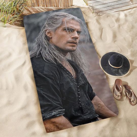 Henry Cavill Beach Towel Super Hero Camping Summer Birthday Gifts Mothers Fathers Day