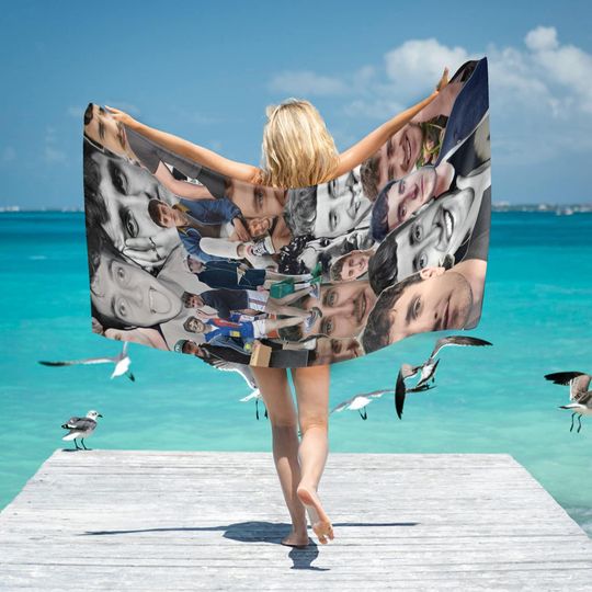 Paul Mescal Beach Towel Cotton Super Hero Camping Summer Birthday Gifts Mothers Fathers Day