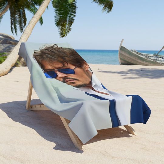 Johnny Depp Beach Towel Jack Sparrow Super Hero Camping Summer Birthday Gifts Mothers Fathers Day