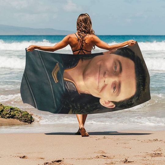 Loki Beach Towel Avengers Super Hero Travelling Camping Summer Birthday Gifts Mothers Fathers Day