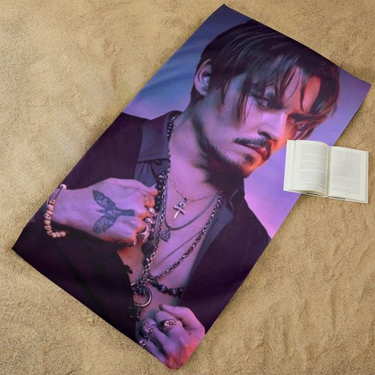 Johnny Depp Towel Jack Sparrow Travelling Camping Summer Birthday Gifts Mothers Fathers Day