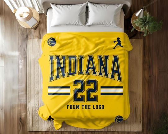 Caitlin Clark 22 Indiana Throw Blanket