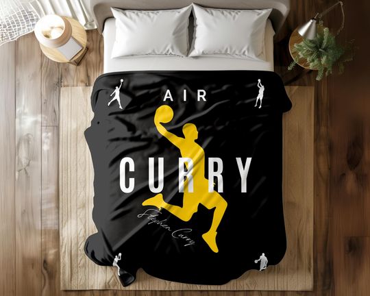 Stephen Curry Basketball Blanket - Cozy Plush Gift for Christmas, Birthday, Dad, Husband, Son, Kids, and Teams