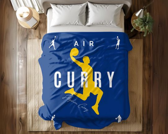 Stephen Curry Basketball Blanket - Cozy Gift for Christmas, Birthday, Dad, Husband, Son, Kids, and Teams
