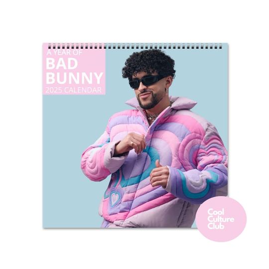 Bad Bunny Calendar Vol.2 - 2025 Calendar, Wall Calendar 2025, Planner 2025, Bad Bunny Fan Mug Gift, Unique Holiday Gift