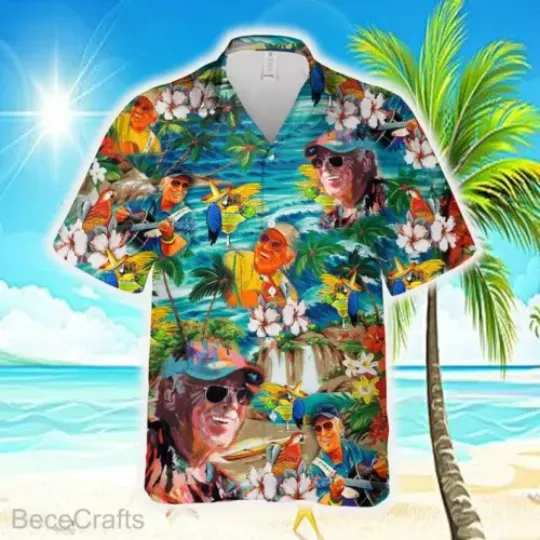 Jimmy Buffett Memorial Hawaiian Shirt, Jimmy Buffett Fan Gift