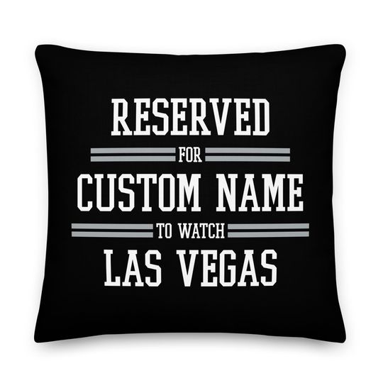Las Vegas Football Personalized Pillow, Custom Cushion, Gift for Dad, Reserved for Dad, Father's Day, Super Bowl, Touchdown, Xmas Gift