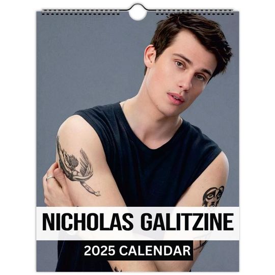 Nicholas Galitzine Wall Calendar 2025 Vol 2 , Red, White & Royal Blue, Bottoms, Chambers